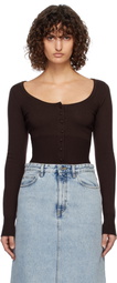 Staud Brown Sabrina Cardigan