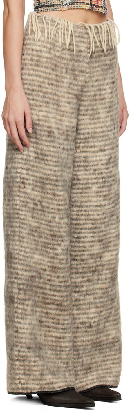 Luna Del Pinal Grey Blanket Trousers