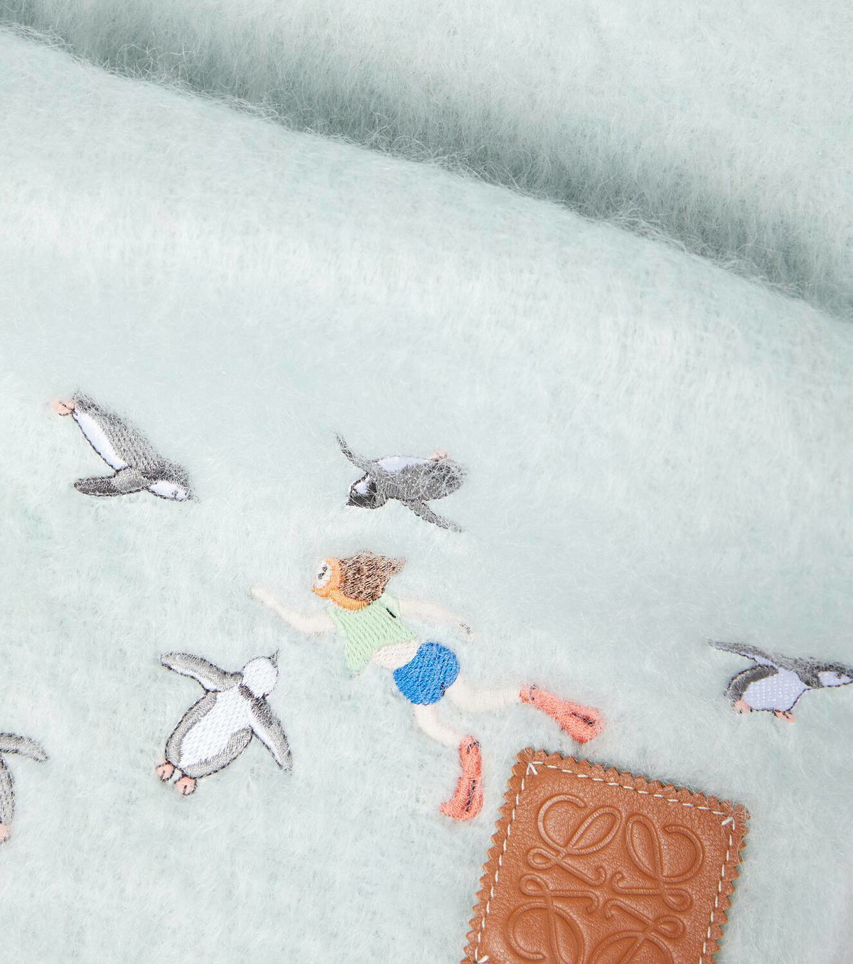 Loewe x Suna Fujita wool and mohair scarf Loewe