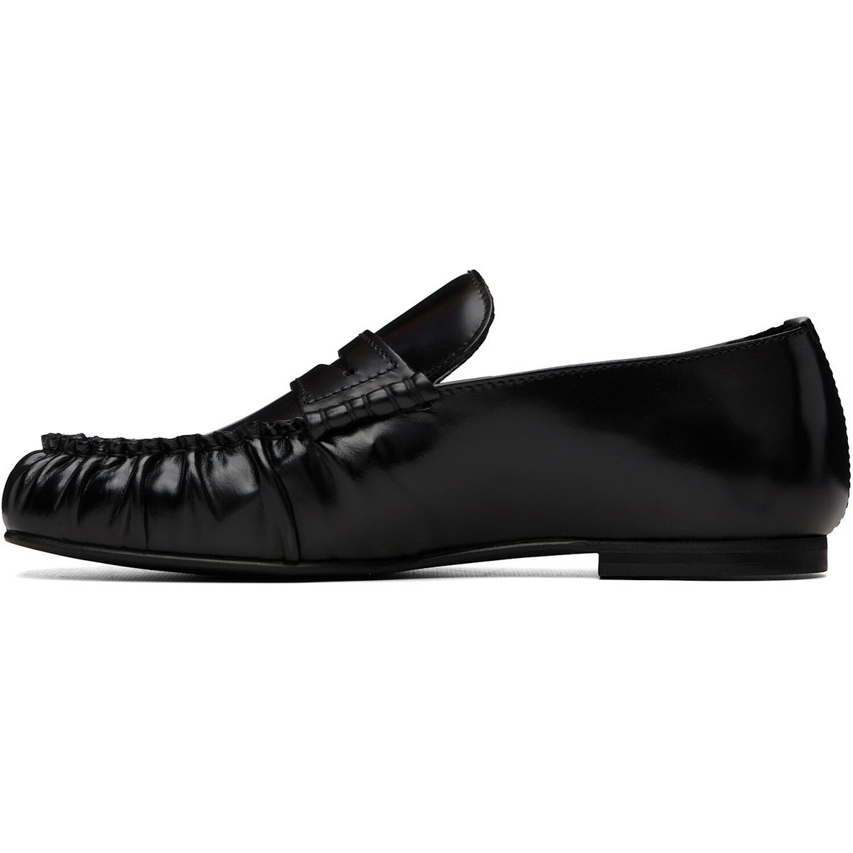 Alohas Black Aven Leather Loafers