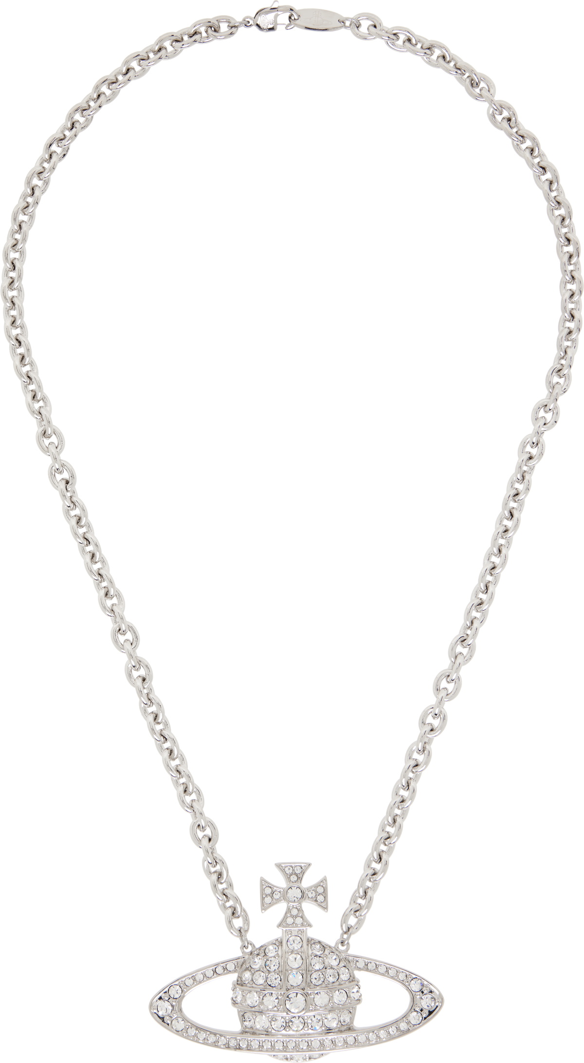 Vivienne Westwood MAN EMILIO ネックレス Man. Emilio ネックレス - プラチナ、クリーム パール | Vivienne