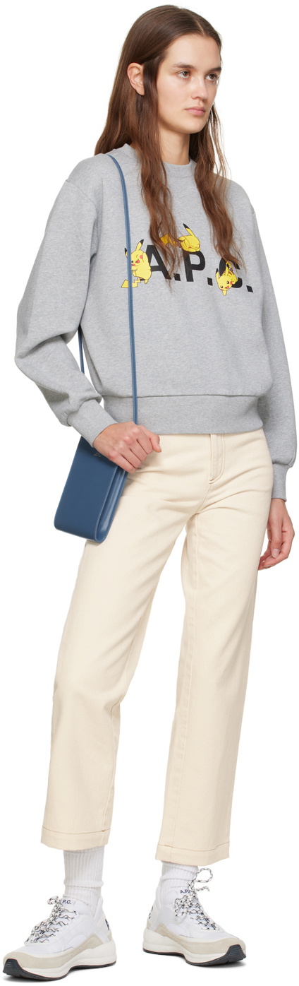 A.P.C. Blue Jamie Neck Pouch