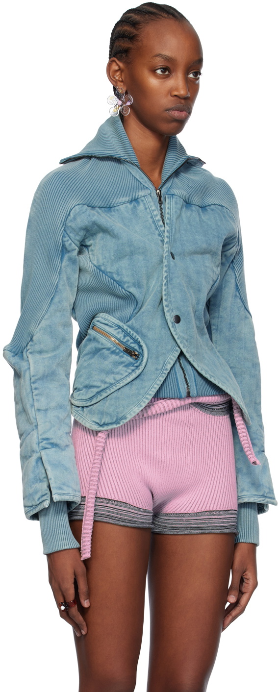 Ottolinger Blue Silhouette Denim Jacket