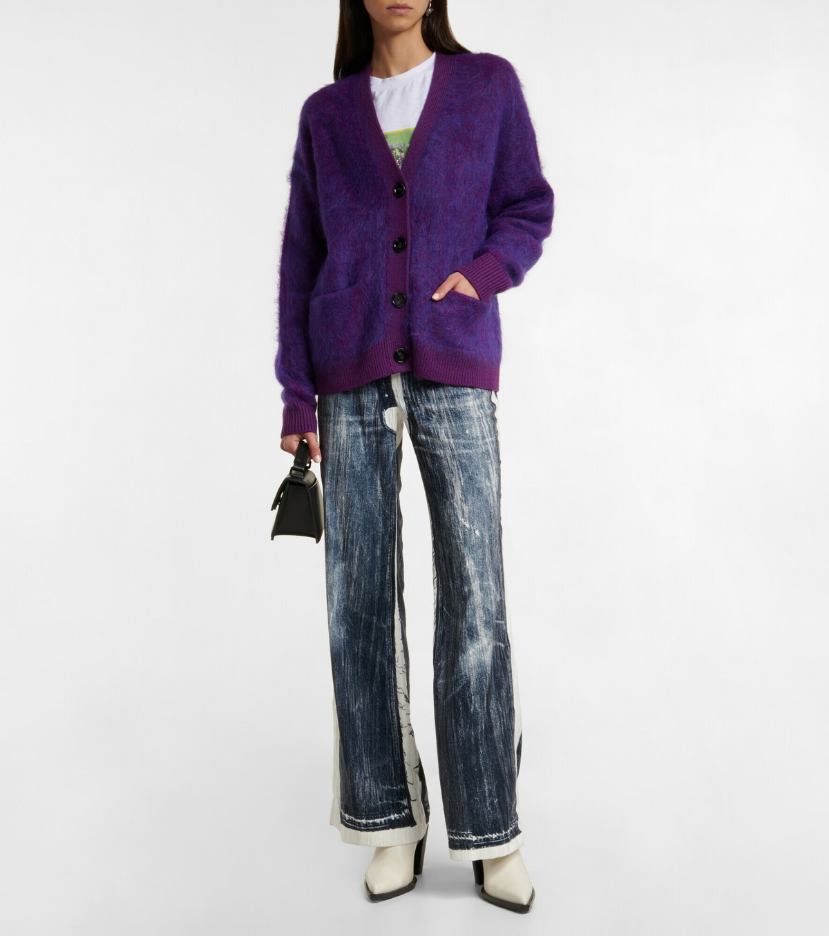 Acne Studios - Mohair and wool-blend cardigan Acne Studios