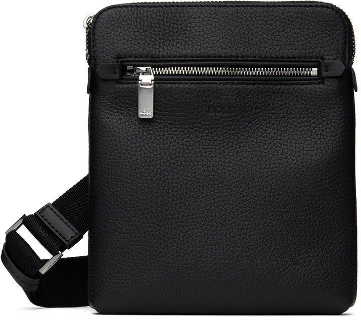 Photo: BOSS Black Pebble-Grained Leather Bag