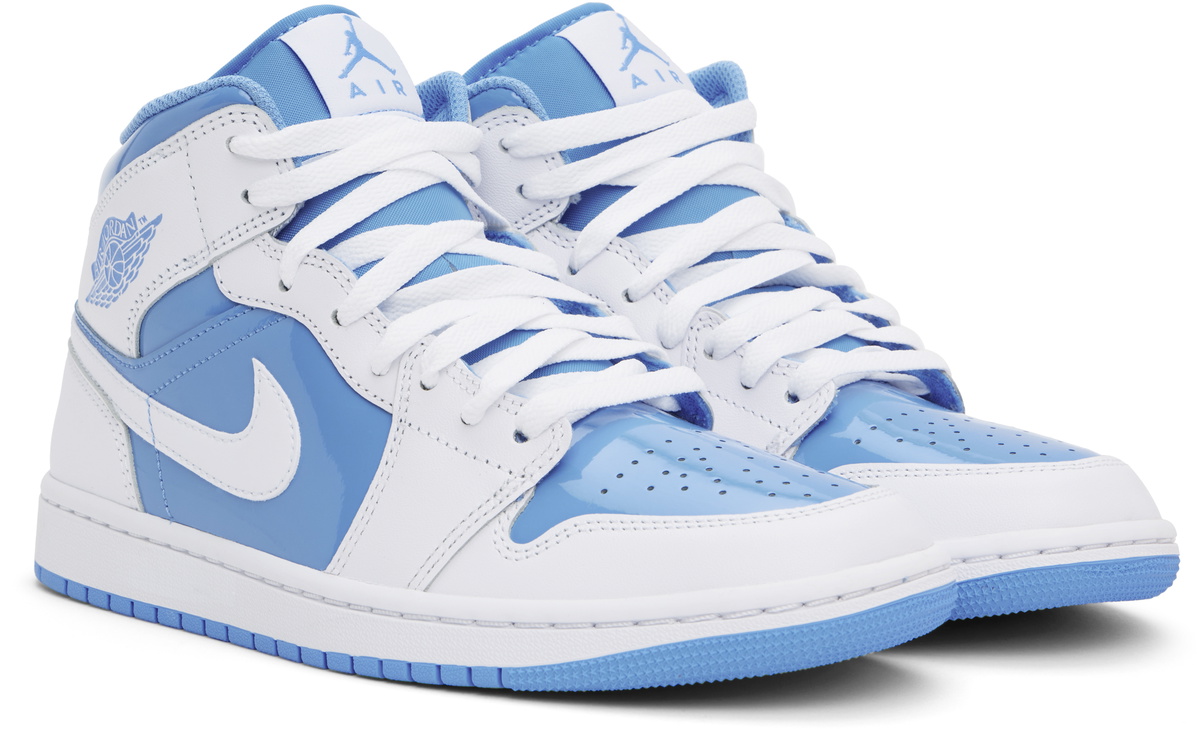 jordan 1 blue and white footlocker