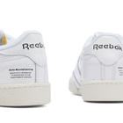 Reebok X White Mountaineering Club C 85 in White/Chalk/Black