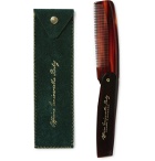 Buly 1803 - Horn-Effect Acetate Folding Comb - Red