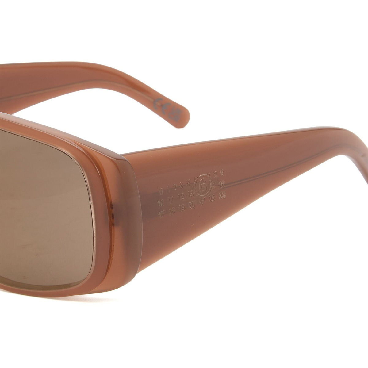 Retrosuperfuture x MM6 Mask Sunglasses in Brown 