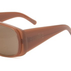 Retrosuperfuture x MM6 Mask Sunglasses in Brown 
