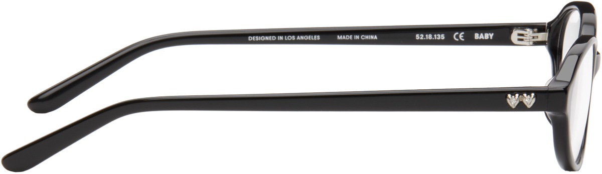 BONNIE CLYDE Black Oval Baby Glasses