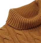 Oliver Spencer - Cable-Knit Wool Rollneck Sweater - Yellow