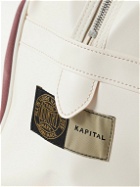 KAPITAL - Printed Canvas and Leather Tote Bag