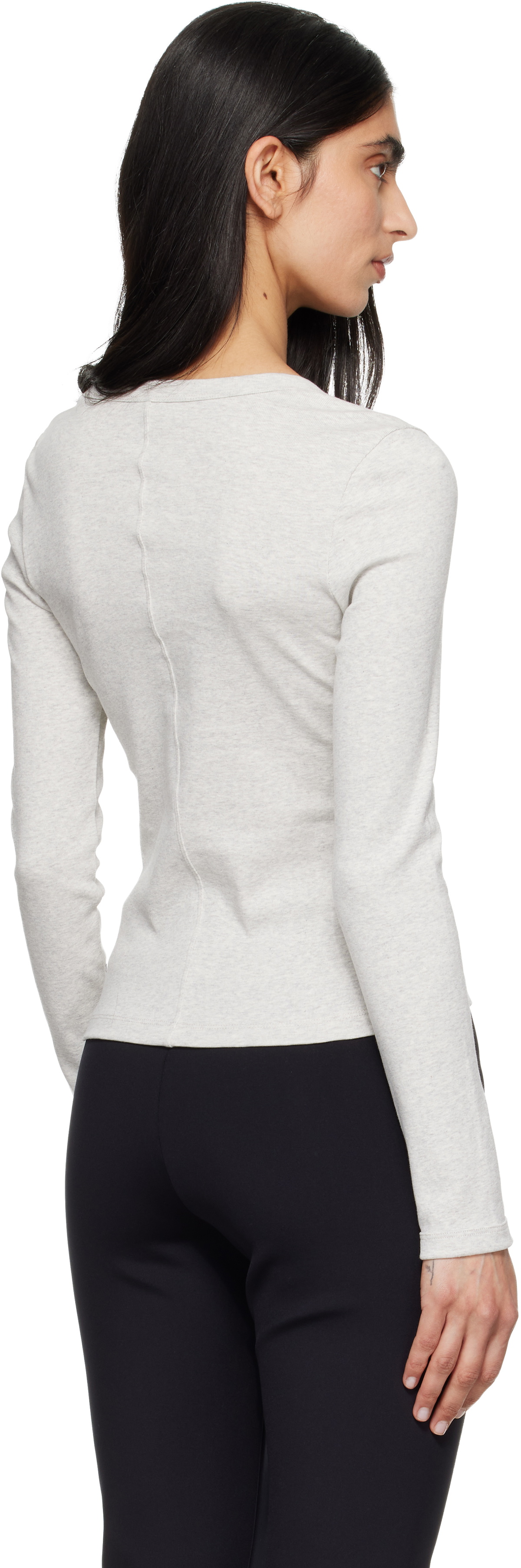 FLORE FLORE Gray Iman Longsleeve T-shirt