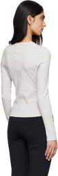 FLORE FLORE Gray Iman Longsleeve T-shirt
