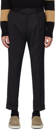 BOSS Black Pleated Trousers