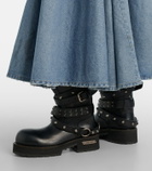 Balenciaga Venom City leather biker boots