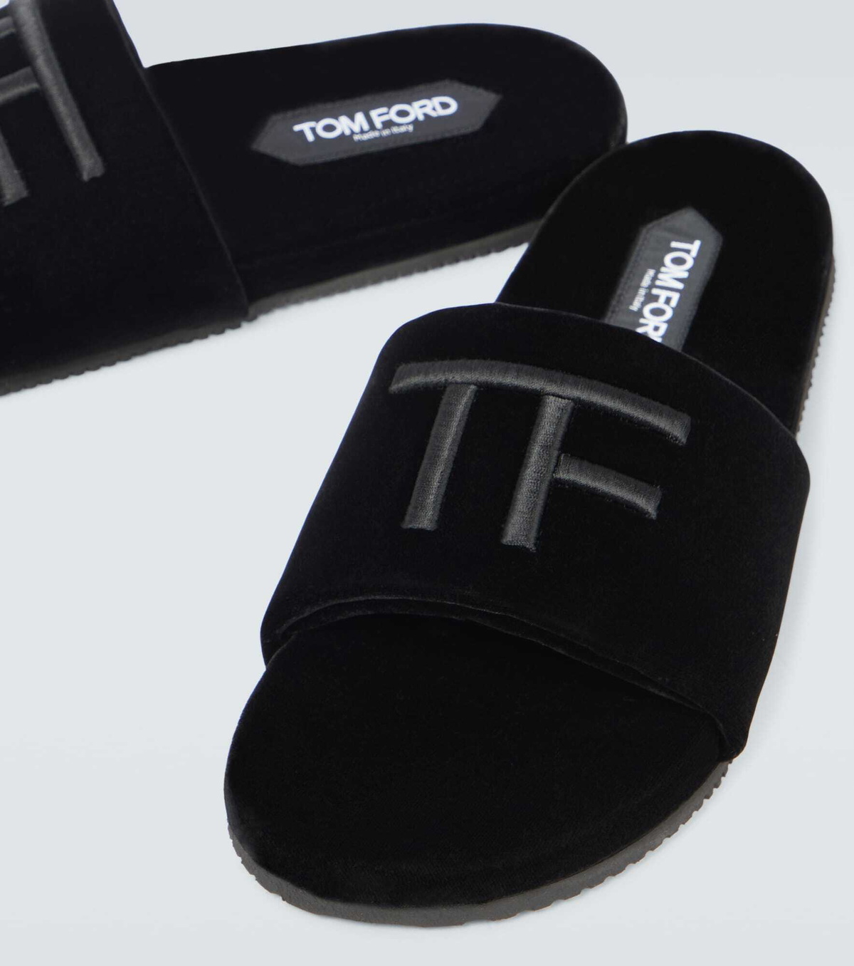 Tom Ford - Harrison velvet slides TOM FORD