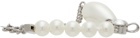 MM6 Maison Margiela Silver Pearl Bead Bracelet