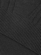 Frescobol Carioca - Rino Cotton and Silk-Blend Polo Shirt - Black