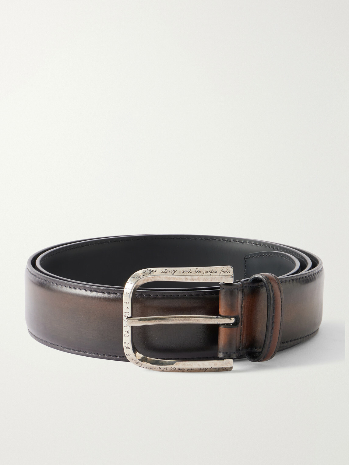 Berluti - Venezia Leather Belt - Brown