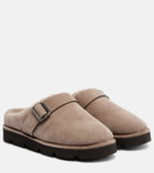 Brunello Cucinelli Monili suede slippers