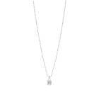 Hatton Labs Men's Mini Solitaire Pendant Necklace in Silver/White