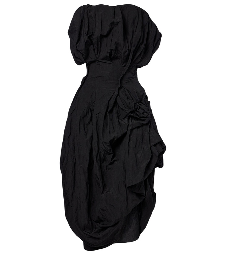 Photo: Magda Butrym Draped cotton-blend cocktail dress
