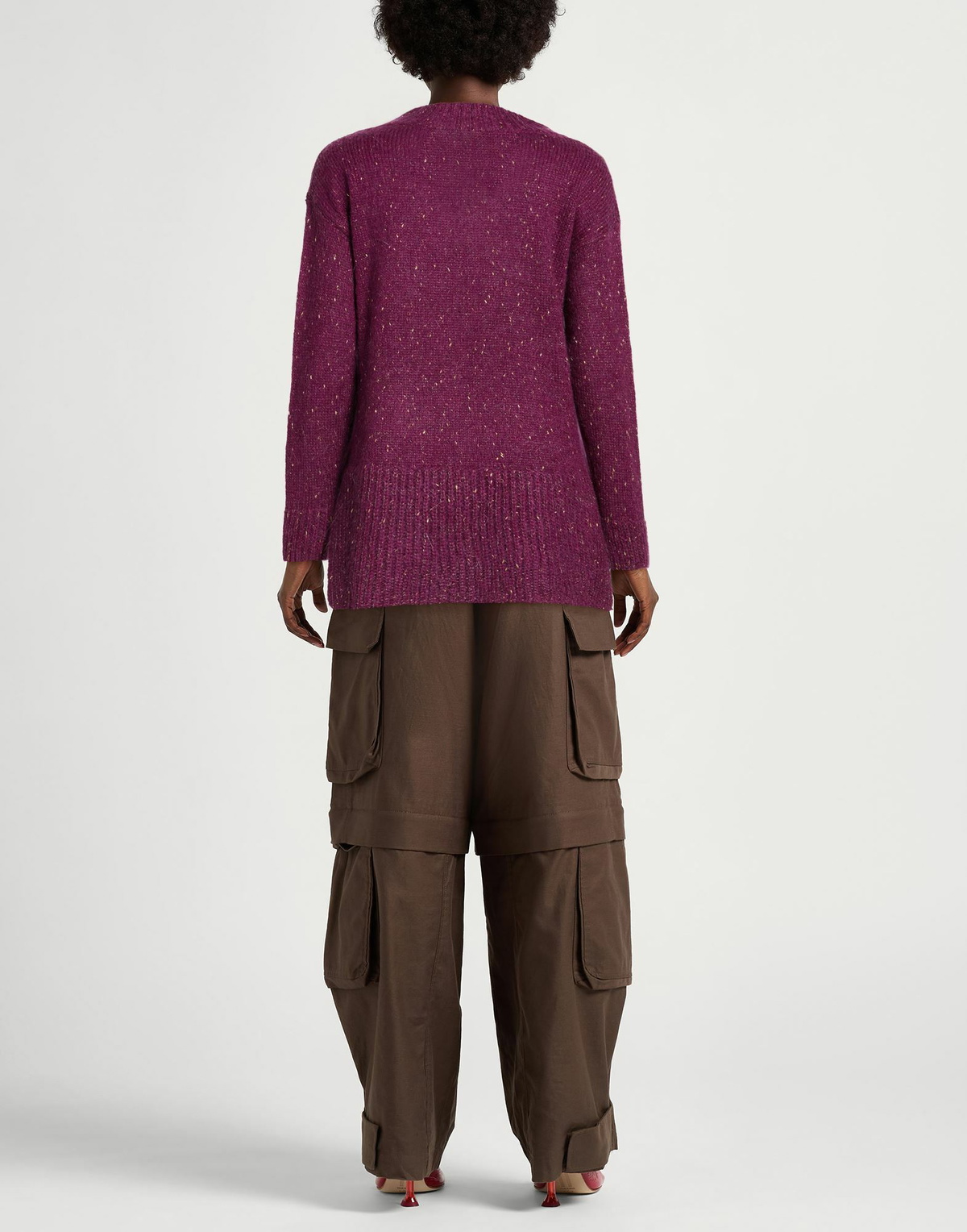 Manila Grace Womens Sweater Mauve