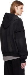 KUSIKOHC Black Distressed Hoodie