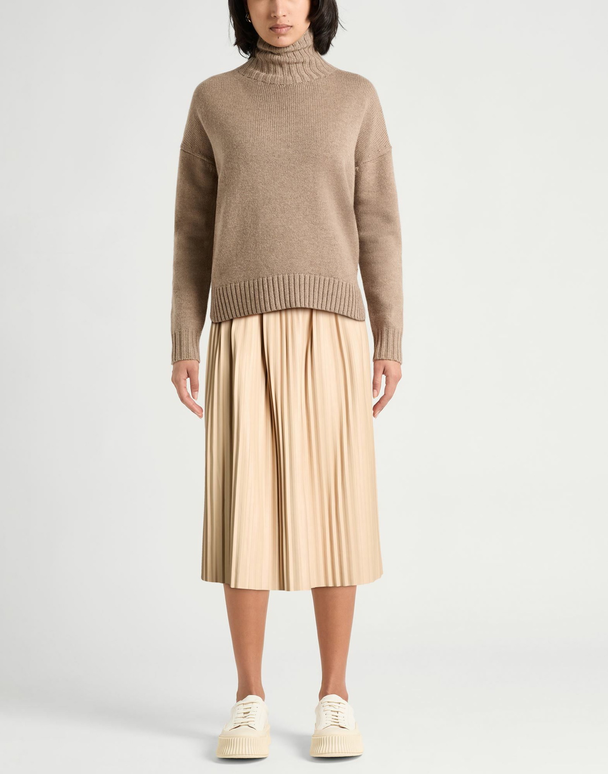 Jijil Womens Midi skirt in Beige