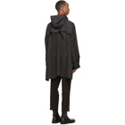 Isabel Benenato Black Hooded Coat
