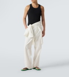 Auralee Ribbed-knit cotton tank top