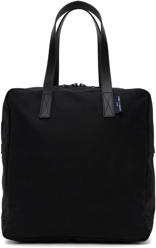 Photo: Comme des Garçons Homme Black Logo Flag Tote