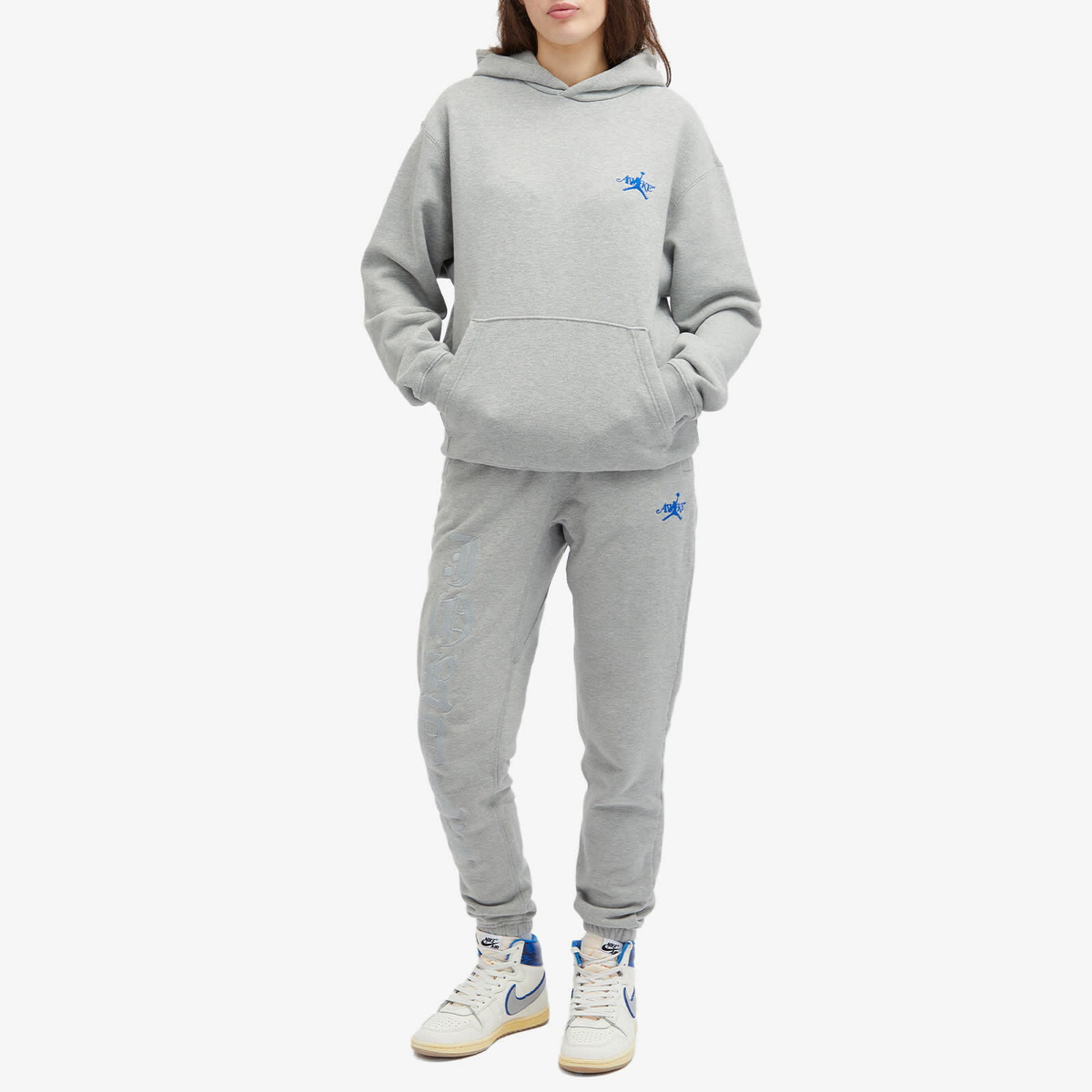Air Jordan x Awake NY Fleece Pant in Grey Heather