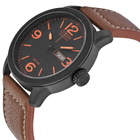 Citizen Eco Drive Black Dial Brown Leather Mens Watch BM8475-26E