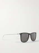 Montblanc - Square-Frame Acetate and Silver-Tone Sunglasses