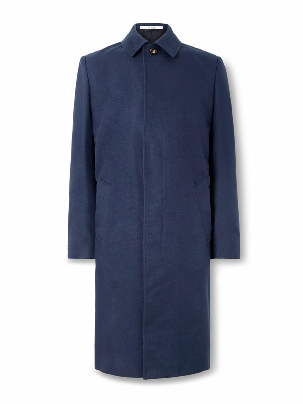 Photo: Gabriela Hearst - Blake Silk-Felt Car Coat - Blue