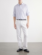 TOTEME - Striped Cotton-Poplin Shirt - Blue