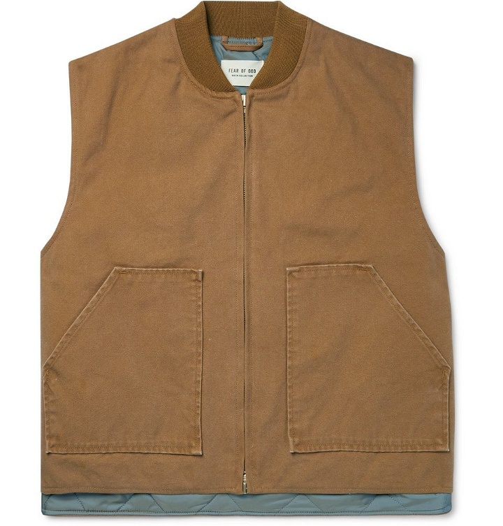 Photo: Fear of God - Cotton-Canvas Gilet - Brown