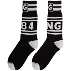 Dolce and Gabbana Black and White King 1984 Socks