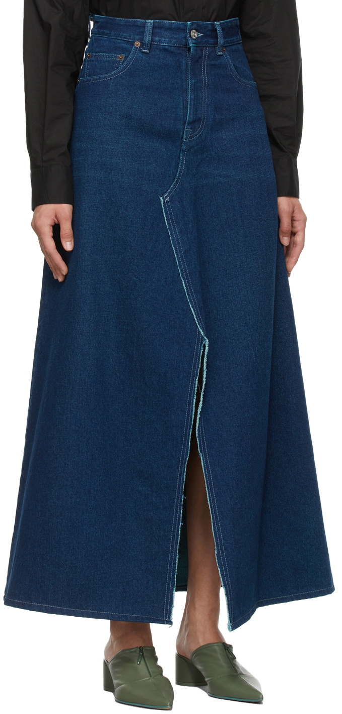 MM6 Maison Margiela Indigo Denim Skirt MM6 Maison Margiela