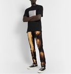 424 - Distressed Bleached Denim Jeans - Black