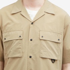 Nanga Men's Dot Air Utility Pocket Short Sleeve Shirt in Beige