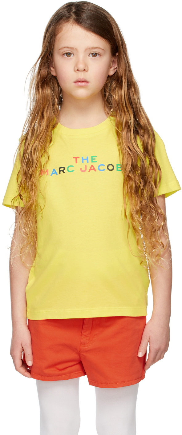 Marc Jacobs Kids Yellow Logo T-Shirt Marc Jacobs