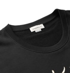 Alexander McQueen - Logo-Embroidered Loopback Cotton-Jersey Sweatshirt - Black