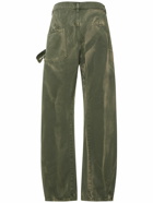 JW ANDERSON - Embroidered Pocket Denim Cargo Jeans