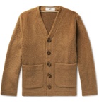 Séfr - Gote Open-Knit Cotton-Blend Cardigan - Brown