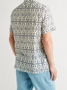 MASSIMO ALBA - Malibu Printed Cotton Shirt - Blue