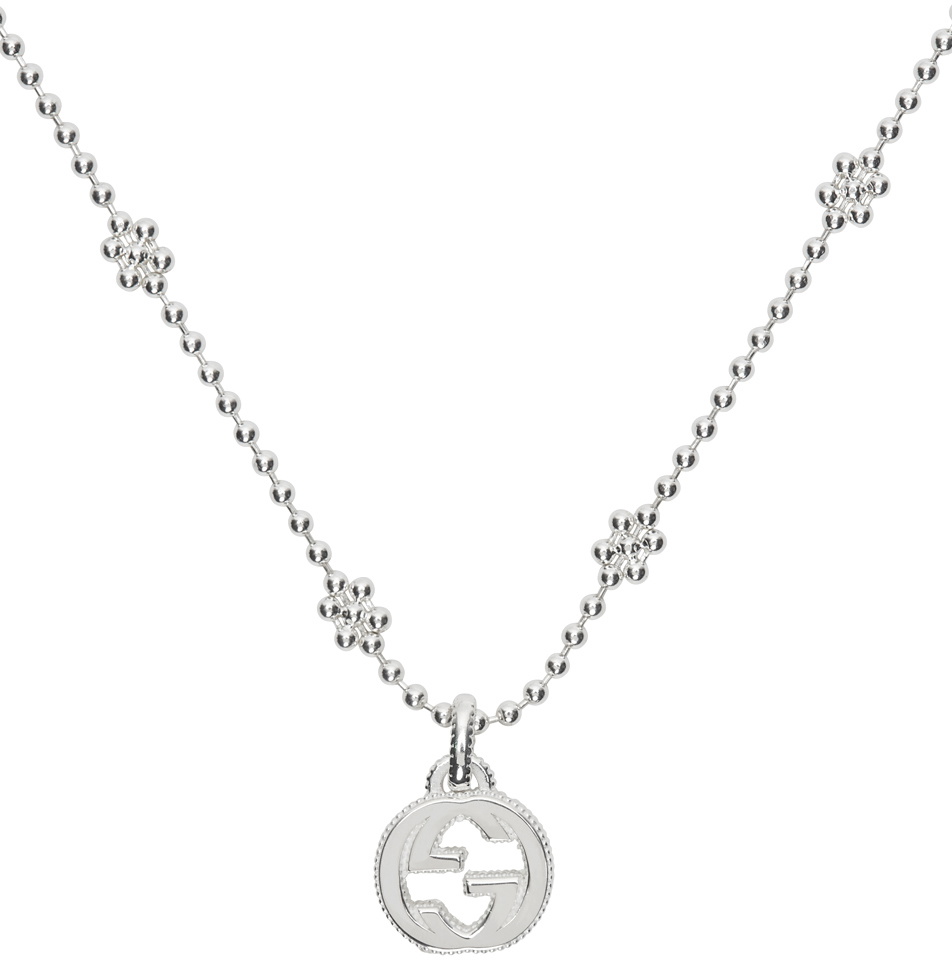 Gucci Boule Toggle Necklace in Sterling Silver | myGemma | Item #130783